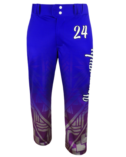 Full Sublimation Tapered Open-Bottom Baseball Pants