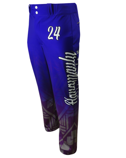 Full Sublimation Tapered Open-Bottom Baseball Pants