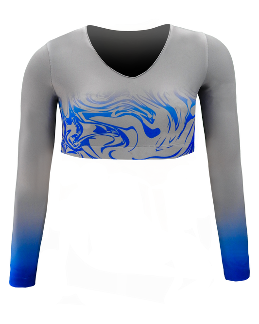 Full Sublimation Long Sleeve Cheer Crop Top