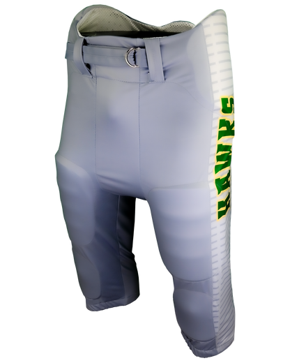 Dyed 4 Way Stretch w/ Sublimated Side Panels INTEGRATED Football Pants